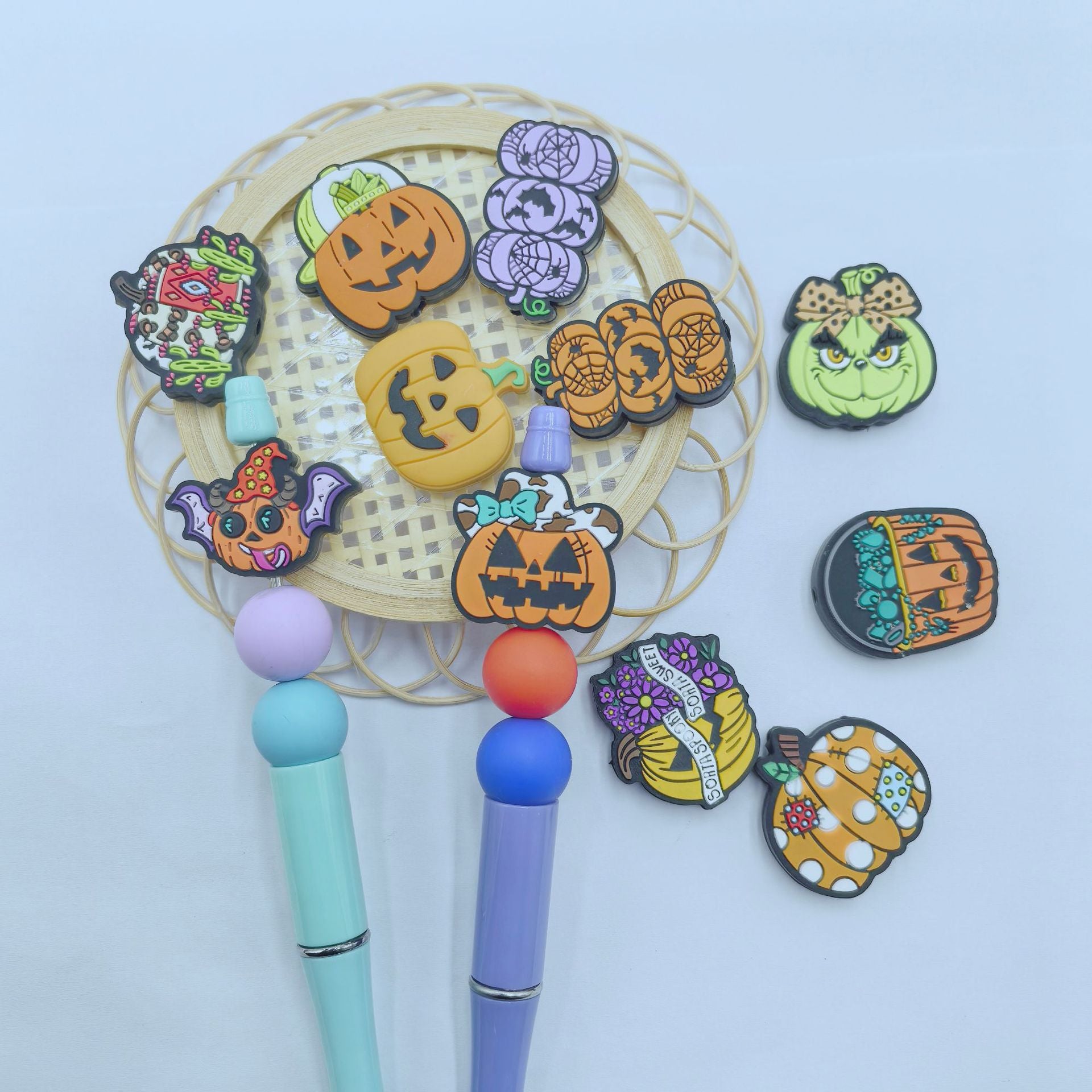 Wholesale 10pcs/ pack  Pumpkin Series Cartoon Beads DIY Loose Beads